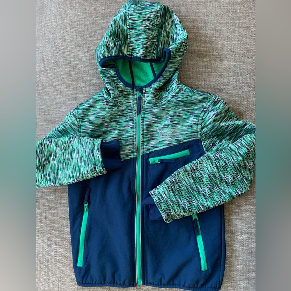 Kids Fleece Windbreaker Jacket with Thumb Holes
